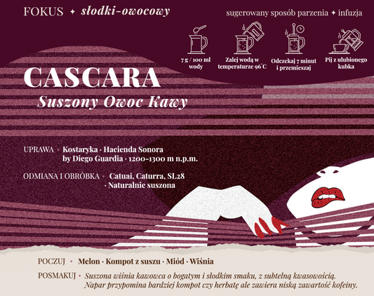 CASCARA KOSTARYKA ✦ słodki susz z owoców kawy 200/1000/30 g