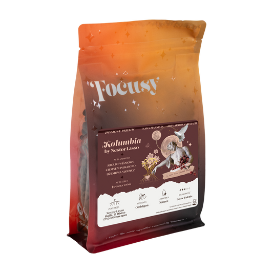 KOLUMBIA OMBLIGON NESTOR LASSO Palarnia kawy Focusy kawa specialty Warszawa Wilanów Sylwia Rachfalska arabika robusta ziarno kawy ekspres cappuccino alternatywy drip chemex