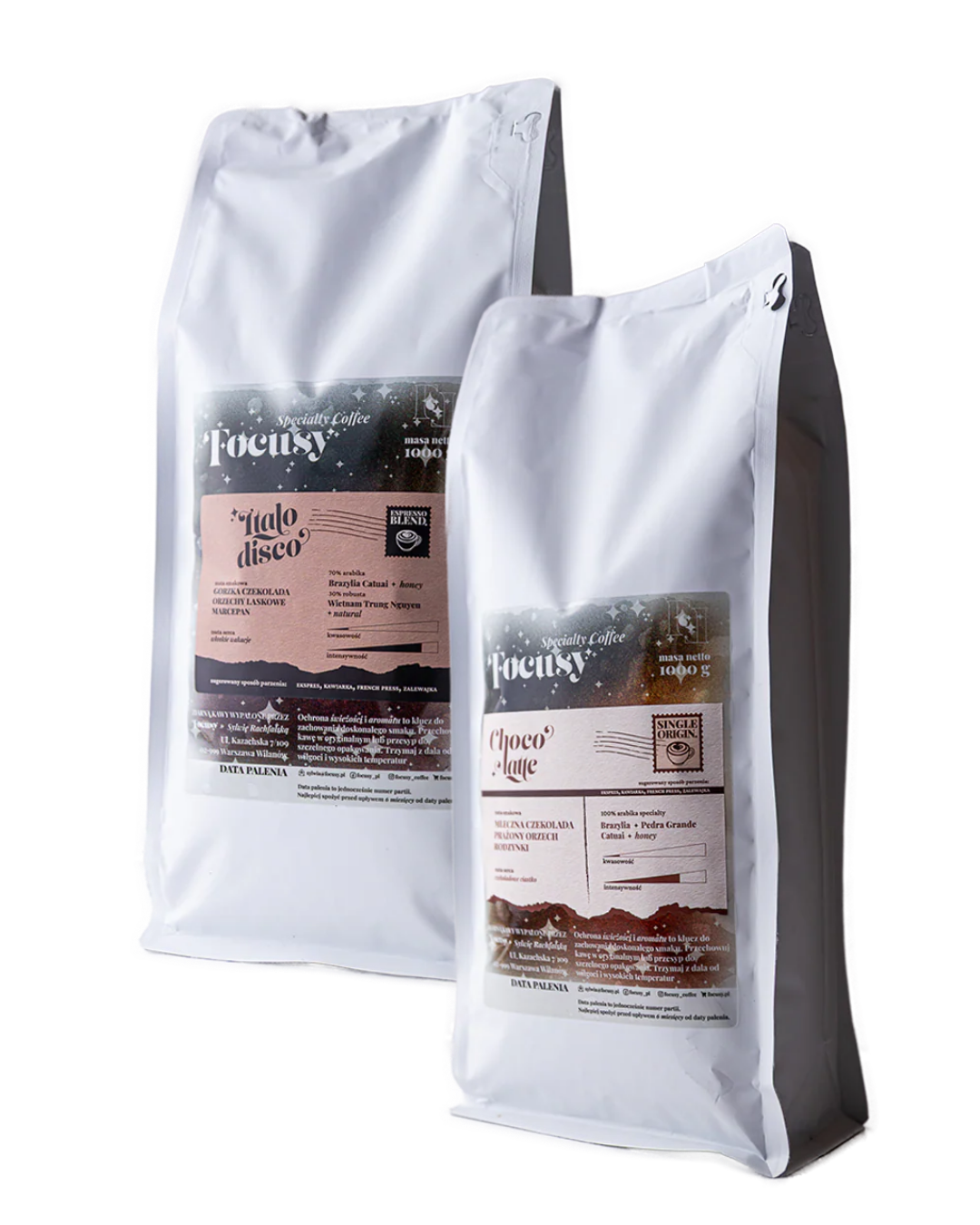 ZESTAW KLASYK BEZ KWASOWOŚCI ✦ Chocolatte + Italo Disco 2x1 kg