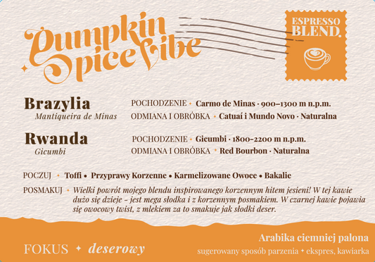 PUMPKIN SPICE VIBE ✦ jesienne espresso 30/250/1000 g