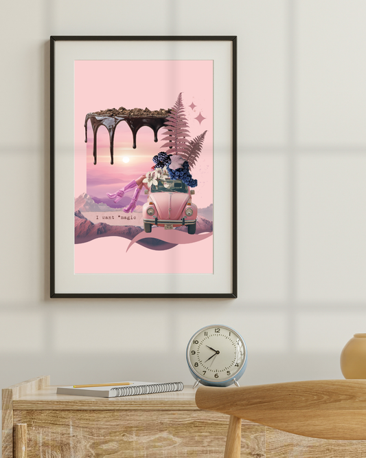 Kolaż cyfrowy z afirmacją ✦ TORT