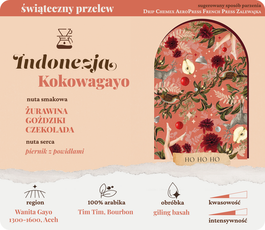INDONEZJA Kokowagayo ✦ deserowy świąteczny przelew