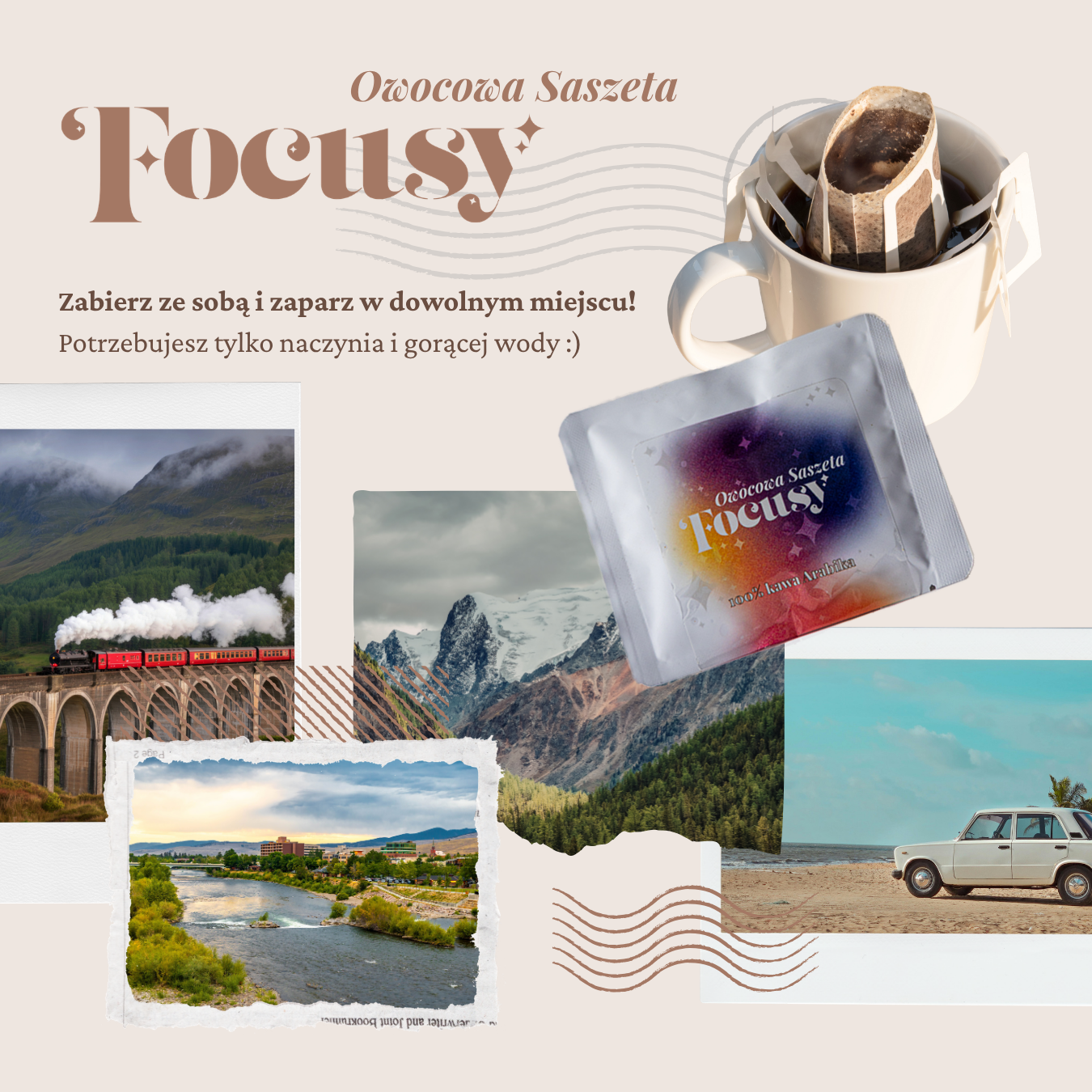 Fokusowa Saszeta — dobra kawa wszędzie, gdzie jesteś