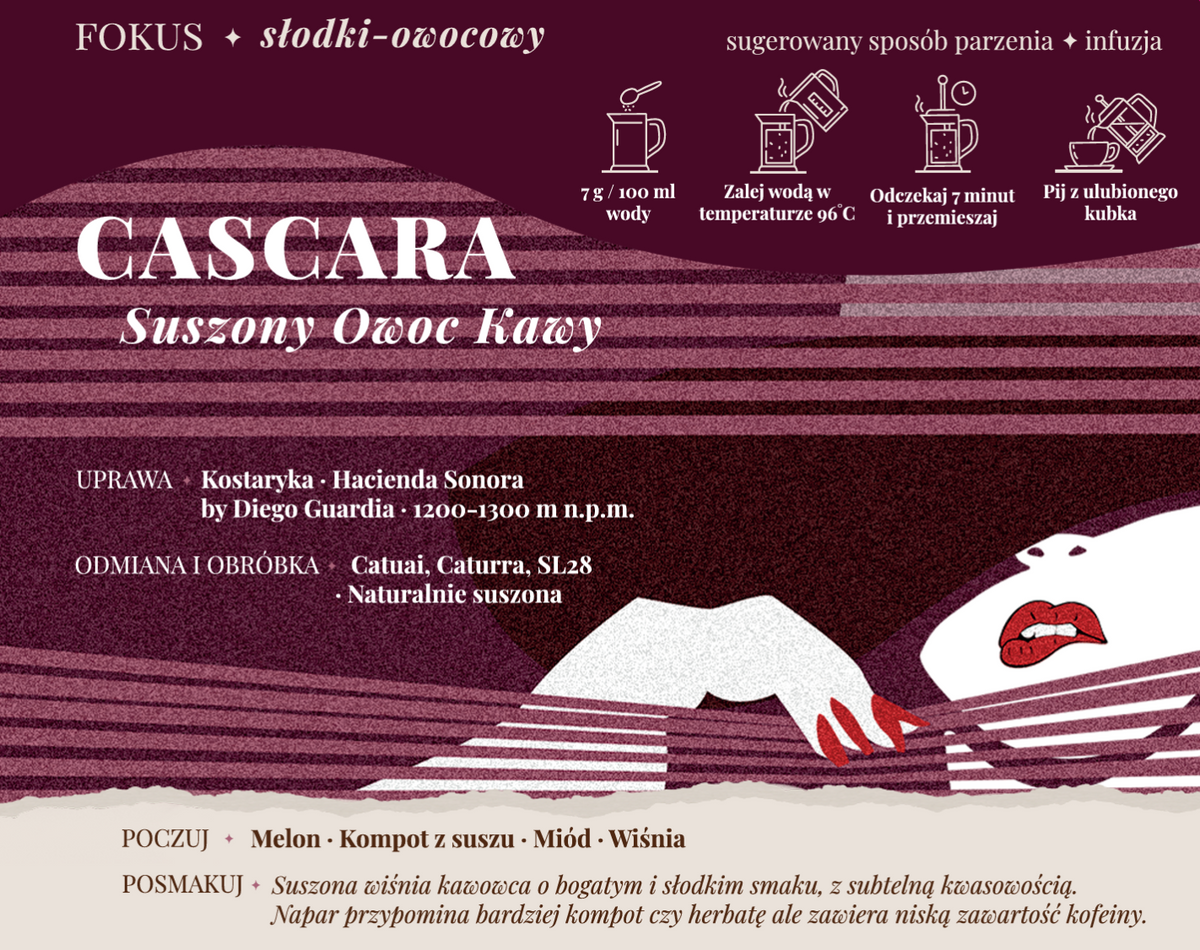 CASCARA KOSTARYKA ✦ słodki susz z owoców kawy 200/1000/30 g