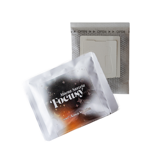 MOCNA SASZETA ✦ drip bag z kawą ciemniej paloną (wybierz ziarno)