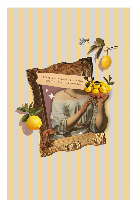 Kolaż cyfrowy z afirmacją ✦  CYTRYNA