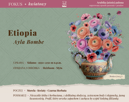 ETIOPIA Ayla Bombe ✦ kwiatowy przelew 250/1000/30 g