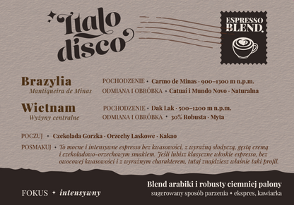 ItaloDisco ✦ gęste i mocne espresso 30/250/1000 g