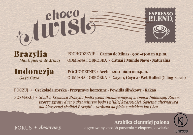 Choco Twist ✦ espresso z twistem 30/250/1000 g