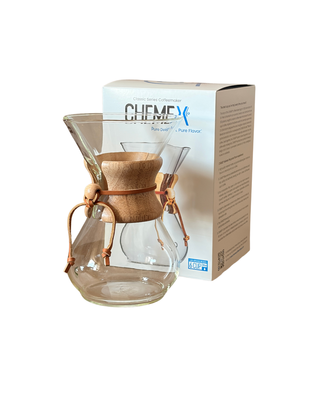 Chemex ✦  designerski zaparzacz 600 ml kawy na raz