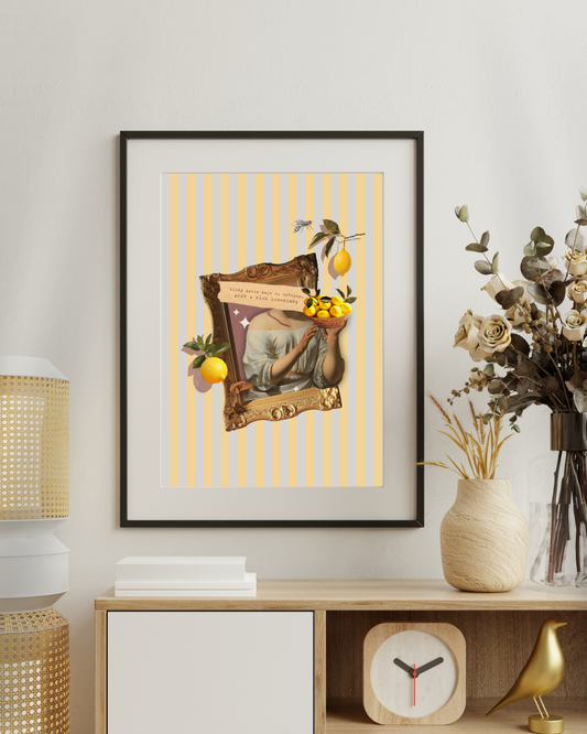 Kolaż cyfrowy z afirmacją ✦  CYTRYNA