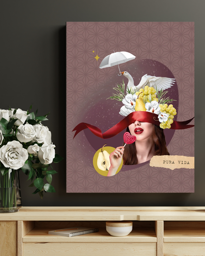 Kolaż cyfrowy z afirmacją  ✦  PARASOL