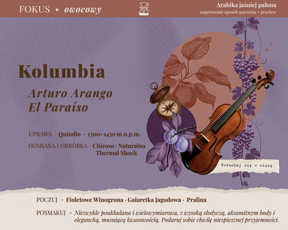 KOLUMBIA Arturo Arango El Paraiso ✦ owocowy przelew 200/1000/30 g