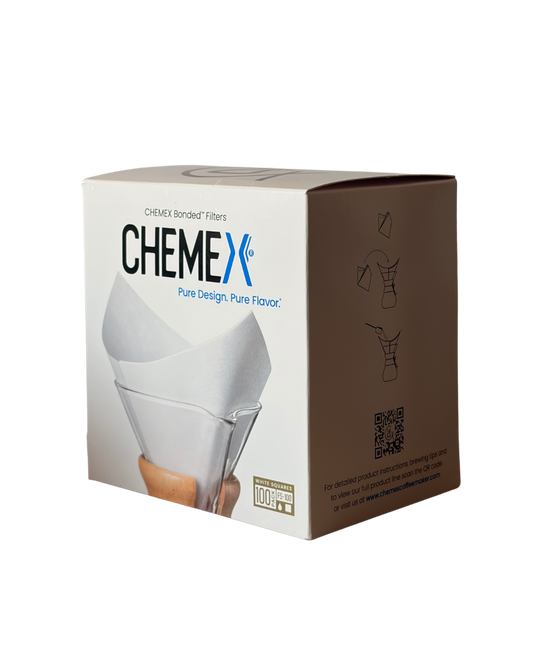 Filtry papierowe Chemex  ✦  kwadratowe, białe, 6-8 filiżanek