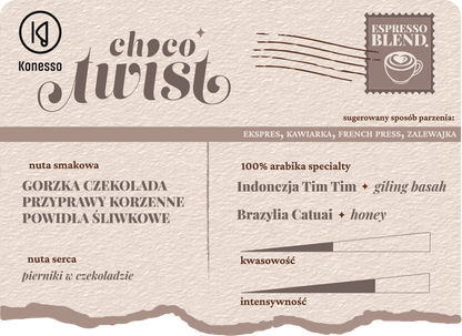 Choco Twist ✦ espresso z twistem 250 g