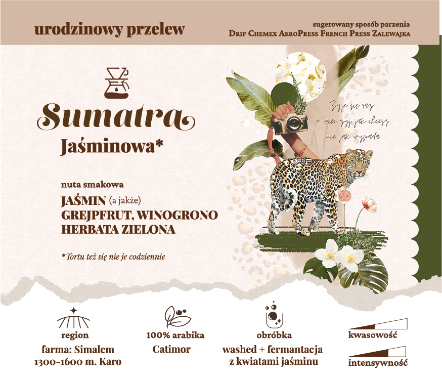 SUMATRA Jaśminowa ✦ urodzinowy przelew 200 g